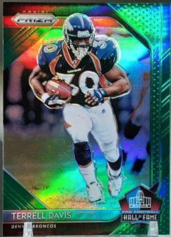 Terrell Davis [Green Prizm] #HOF-11