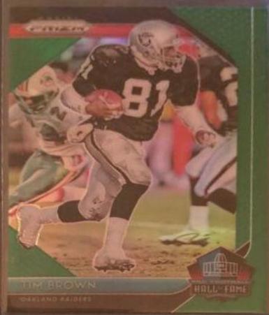 Tim Brown [Green Prizm] #HOF-16