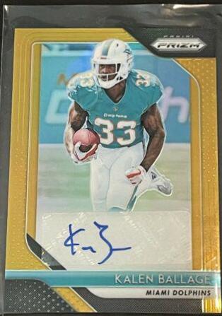 Kalen Ballage [Gold Prizm] #34