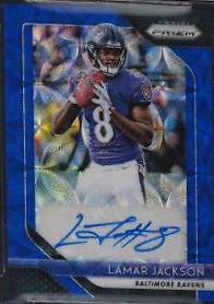Lamar Jackson [Blue Scope Prizm] #12