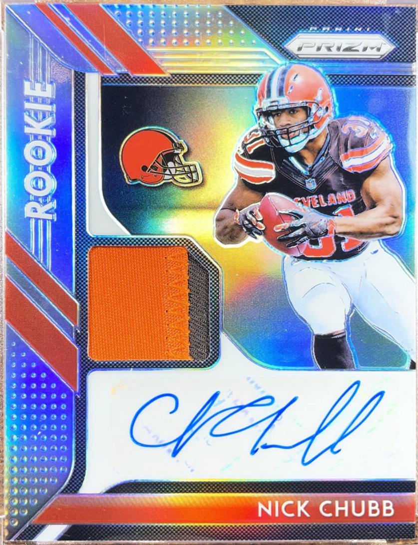 Nick Chubb [Gold Prizm] #RPA-NC