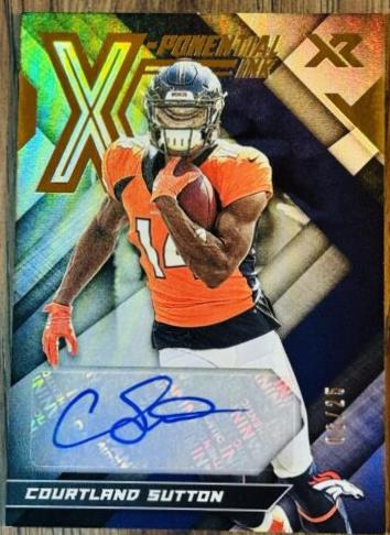 Courtland Sutton [Triple Swatch Autograph] #175