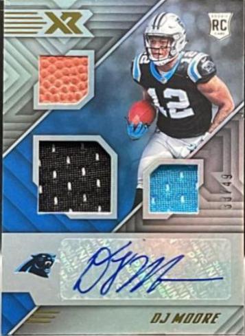 DJ Moore [Triple Swatch Autograph] #167