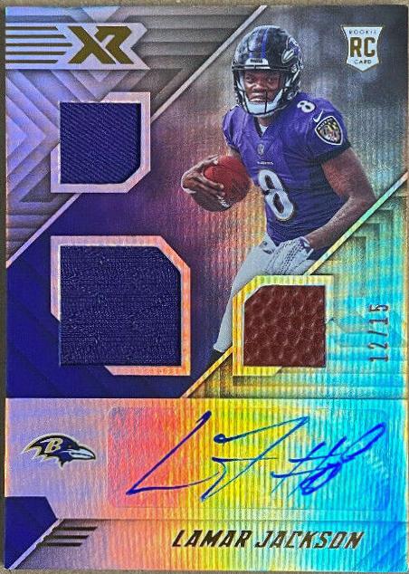 Lamar Jackson [Triple Swatch Autograph] #172