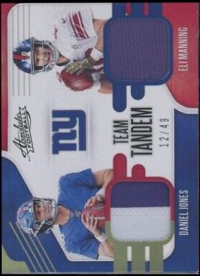 Daniel Jones, Eli Manning #TTM-NY1