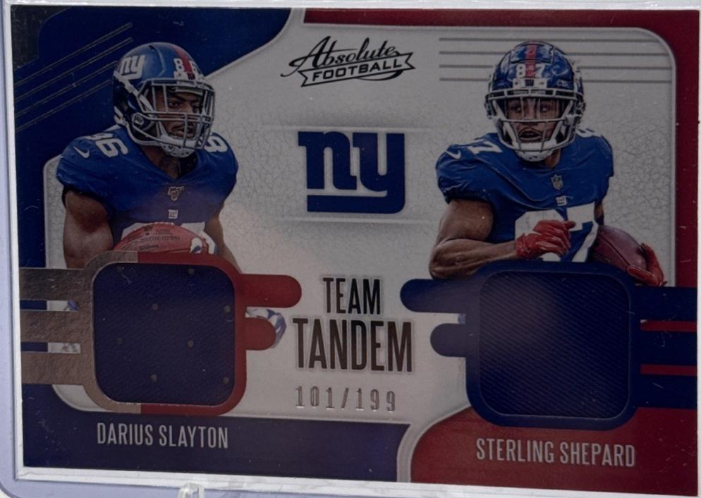 Darius Slayton, Sterling Shepard #TTM-NY2