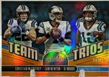 Cam Newton, Christian McCaffrey, DJ Moore [Spectrum Orange] #TT-CP