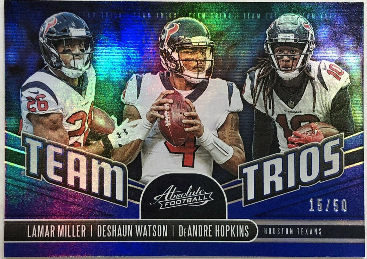 DeAndre Hopkins, Deshaun Watson, Lamar Miller [Spectrum Blue] #TT-HT