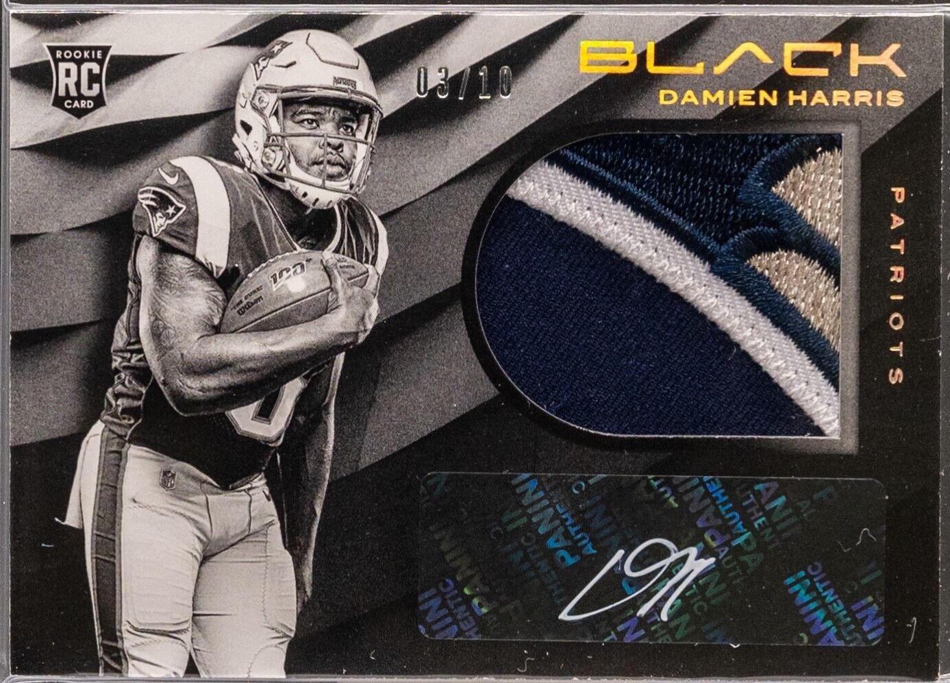 Damien Harris [Patch Autograph Gold] #85