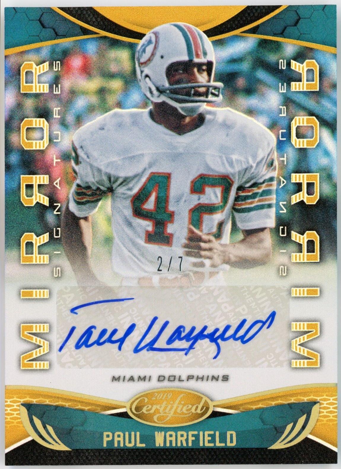 Paul Warfield [Gold] #MI-PW