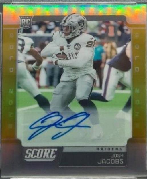 Josh Jacobs [Signature Gold Zone] #457