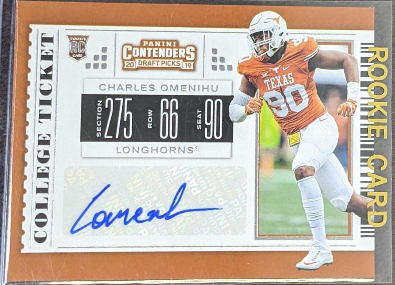 Charles Omenihu [Autograph Ticket Stub] #193