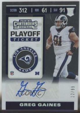 Greg Gaines [Autograph Playoff] #253