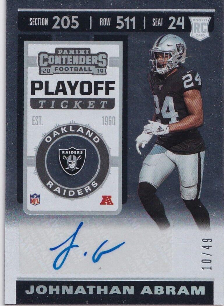 Johnathan Abram [Autograph Playoff] #167