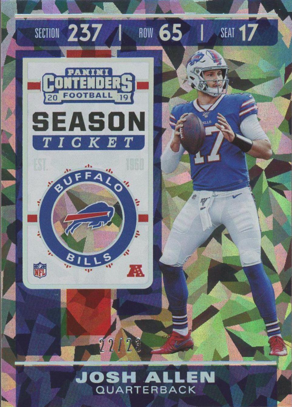 Josh Allen [Cracked Ice Ticket] #3