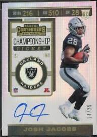 Josh Jacobs [Team Helmet Autograph Championship] #106