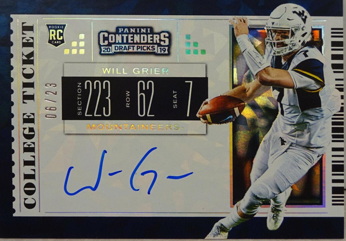 Will Grier [Cracked Ice] #104