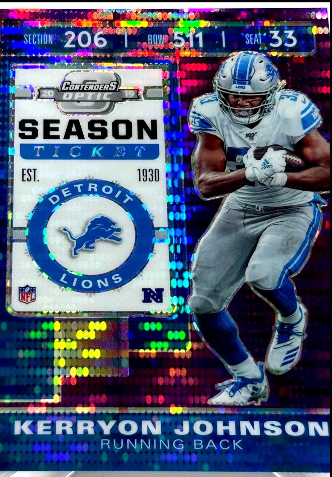 Kerryon Johnson [Purple Pulsar] #66
