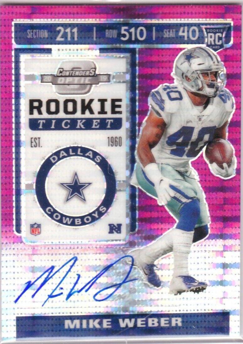 Mike Weber [Autograph Purple Pulsar] #187