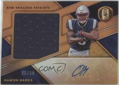 Damien Harris [Rookie Jersey Autograph Jumbo] #309