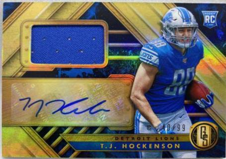 T.J. Hockenson [Rookie Jersey Autograph] #221