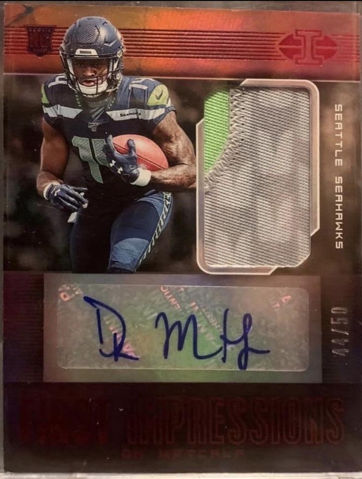 DK Metcalf [Autograph Memorabilia Red] #114