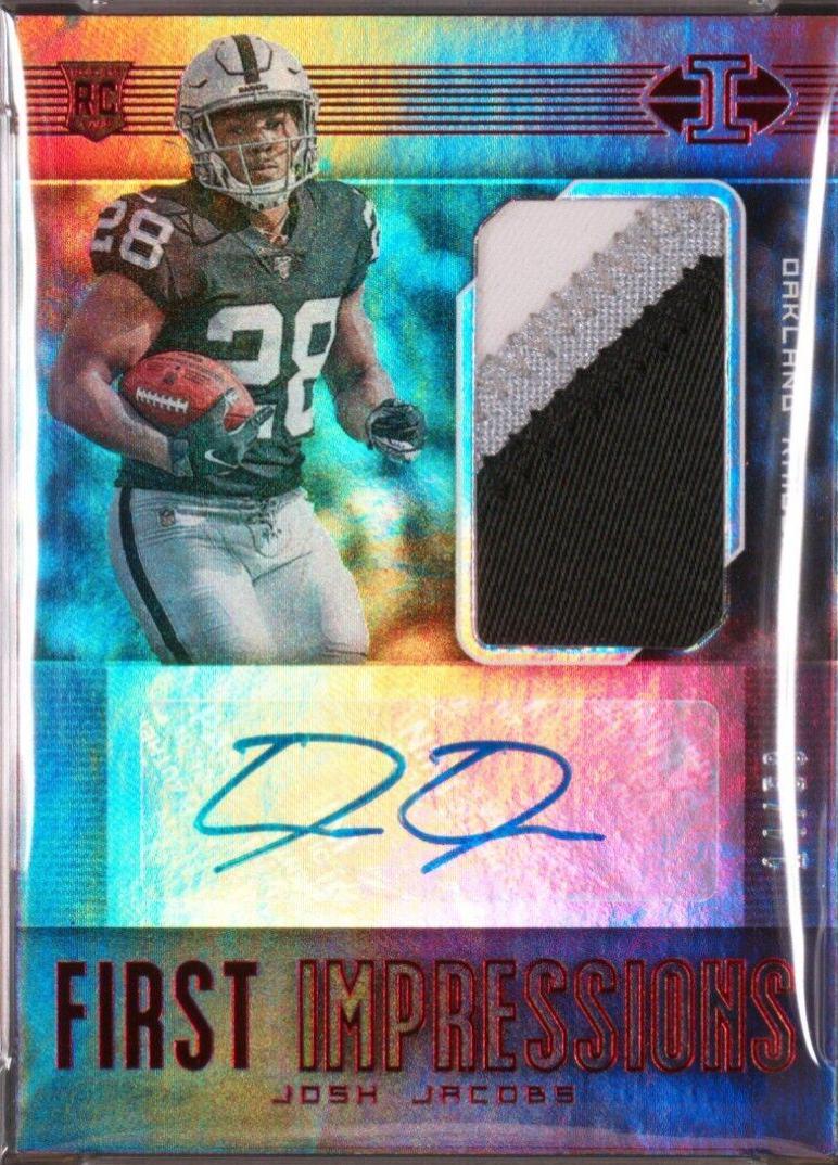 Josh Jacobs [Autograph Memorabilia Red] #124