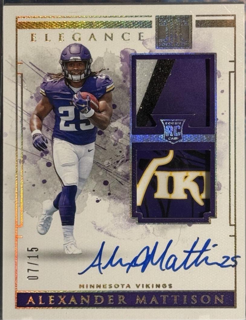 Alexander Mattison [Helmet, Patch Autograph Glove] #132