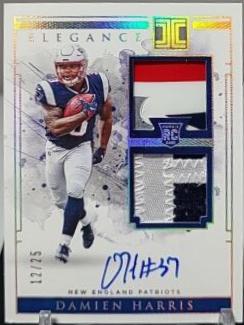 Damien Harris [Helmet, Patch Autograph Nameplate] #109