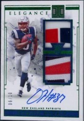 Damien Harris [Helmet, Patch Autograph Team Logo] #109