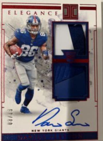 Darius Slayton [Helmet, Patch Autograph Team Logo] #130