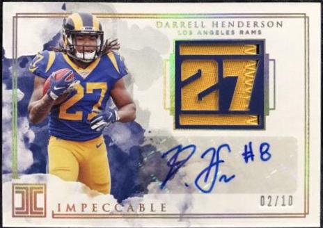 Darrell Henderson [Helmet, Patch Autograph] #110
