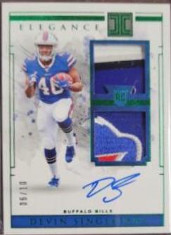 Devin Singletary [Helmet, Patch Autograph Team Logo] #129