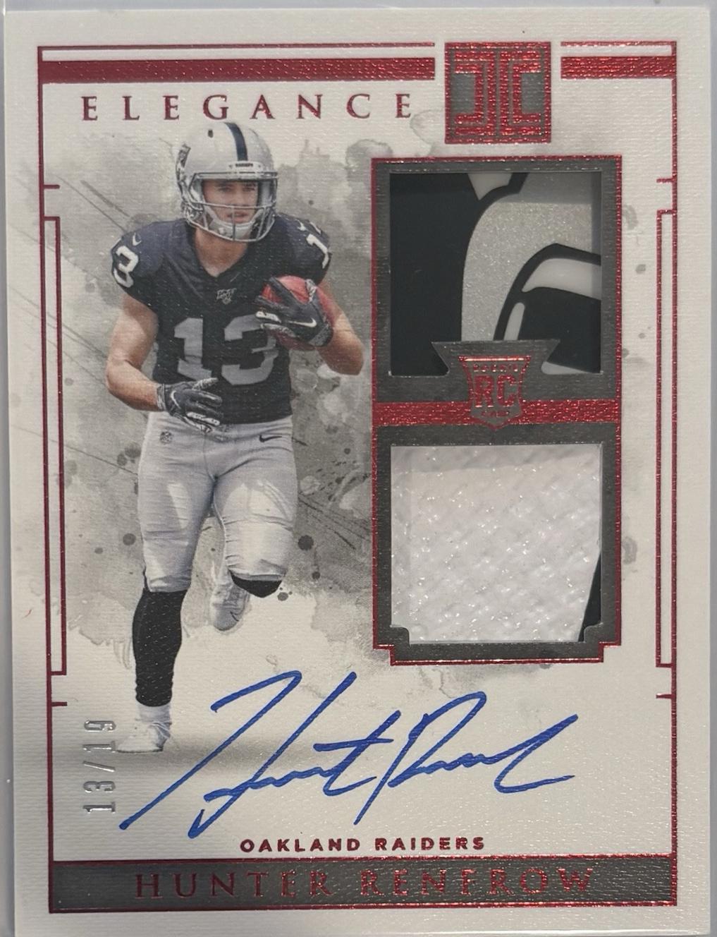 Hunter Renfrow [Helmet, Patch Autograph Team Logo] #124