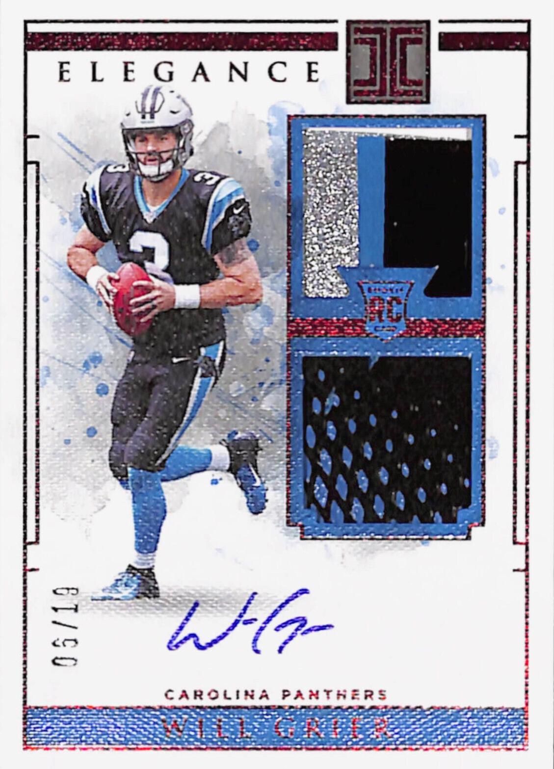 Will Grier [Helmet, Patch Autograph Cleat] #105