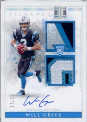 Will Grier [Helmet, Patch Autograph Nameplate] #105