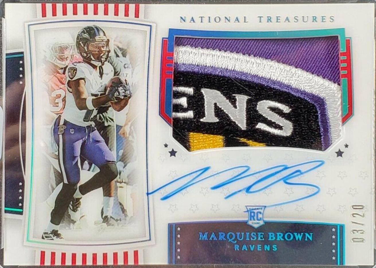 Marquise Brown [Patch Autograph Stars & Stripes] #167