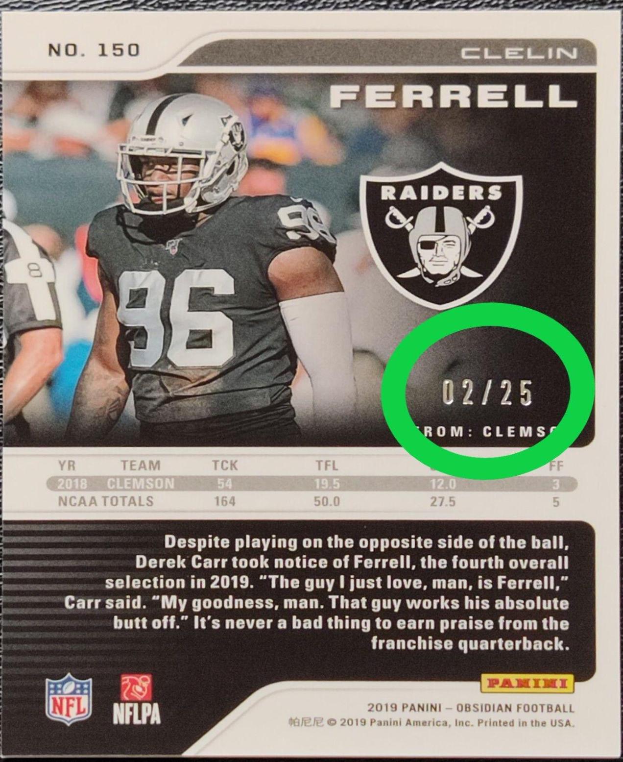 Clelin Ferrell [Green] #150