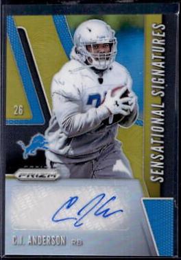 C.J. Anderson [Gold Prizm] #SE-CJA