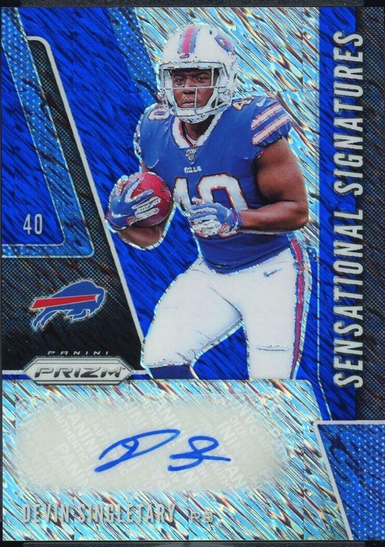 Devin Singletary [Blue Shimmer Prizm] #SE-DES