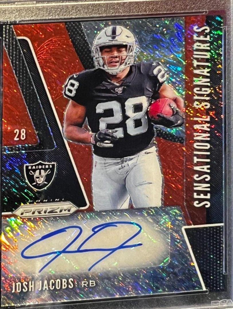 Josh Jacobs [Red Shimmer Prizm] #SE-JOJ