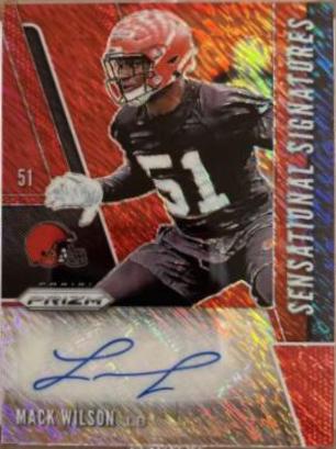 Mack Wilson [Red Shimmer Prizm] #SE-MAW