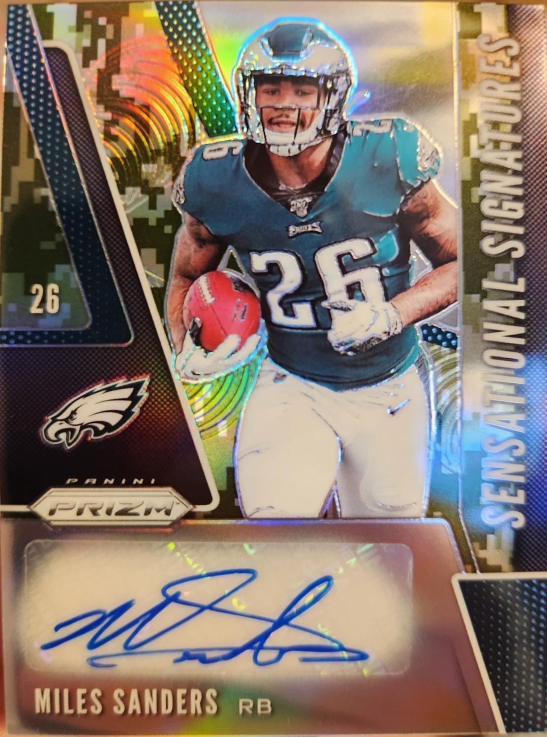 Miles Sanders [Camo Prizm] #SE-MIS