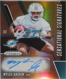 Myles Gaskin [Gold Prizm] #SE-MYG