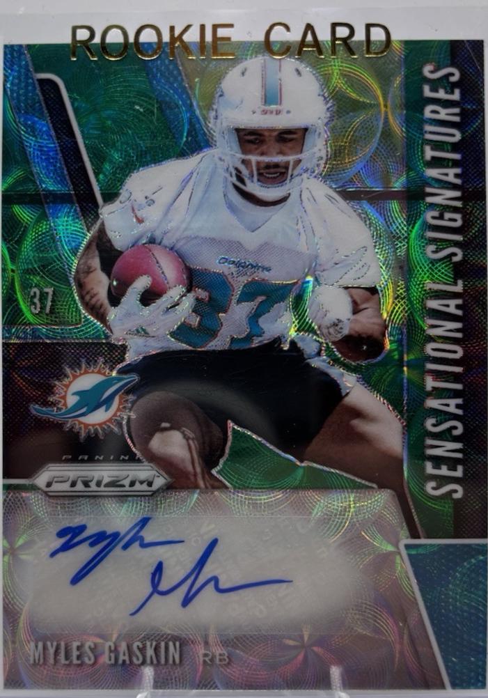 Myles Gaskin [Green Scope Prizm] #SE-MYG