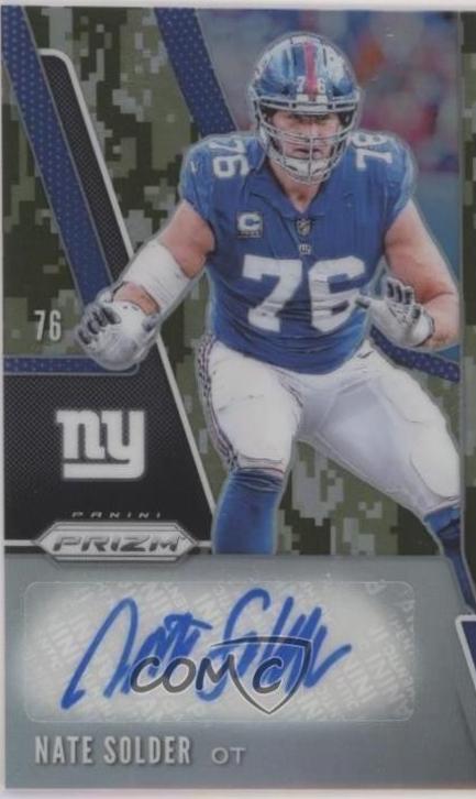 Nate Solder [Camo Prizm] #SE-NAS