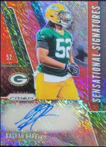 Rashan Gary [Red Shimmer Prizm] #SE-RAG