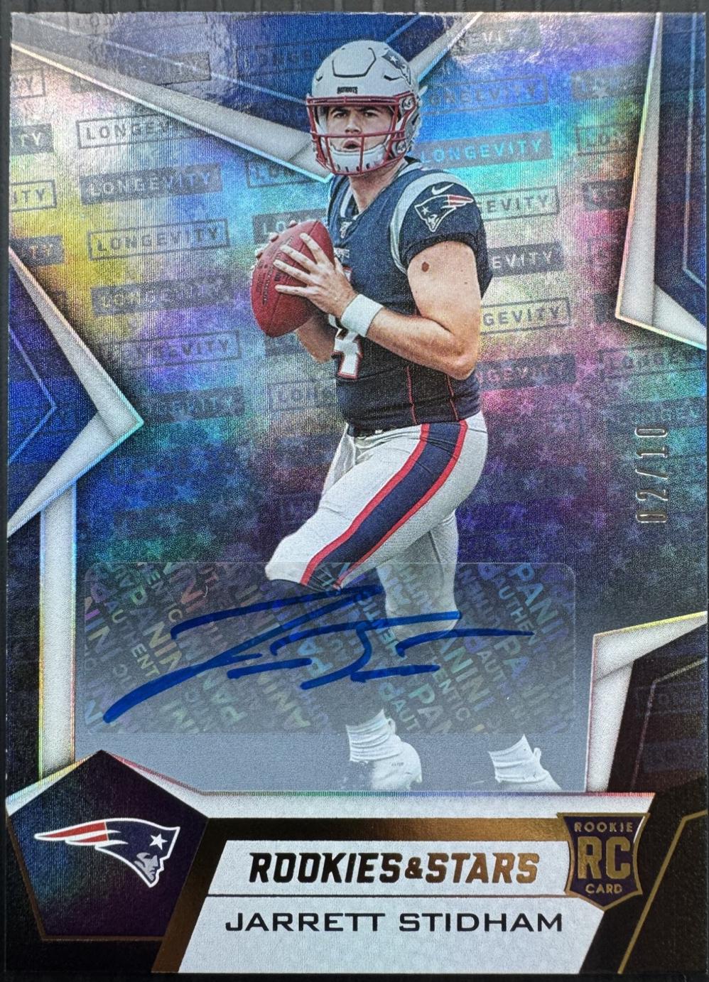 Jarrett Stidham [Longevity Signature Gold] #119