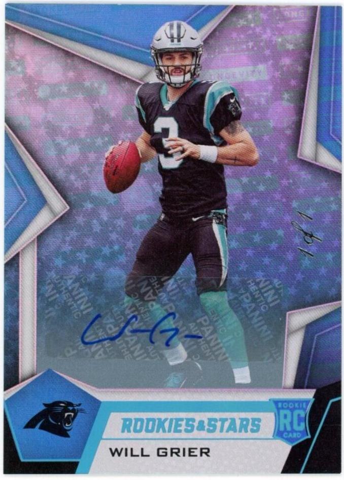 Will Grier [Longevity Signature Platinum] #101
