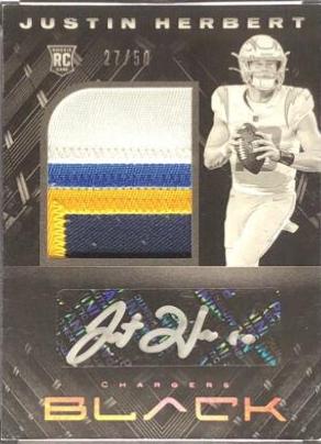 Justin Herbert [Patch Autograph Silver] #203